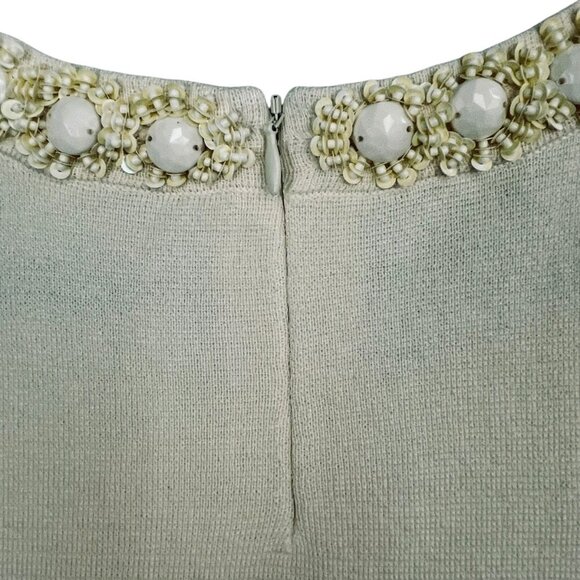 NWT Silk & Cotton Blend Embellished Shell Tank Cream Talbots Women XL Old Money - Picture 8 of 13